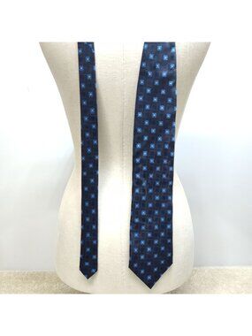 Giorgio Brutini Collezione Silk Necktie Geometric Square Pattern Men's Tie VGC